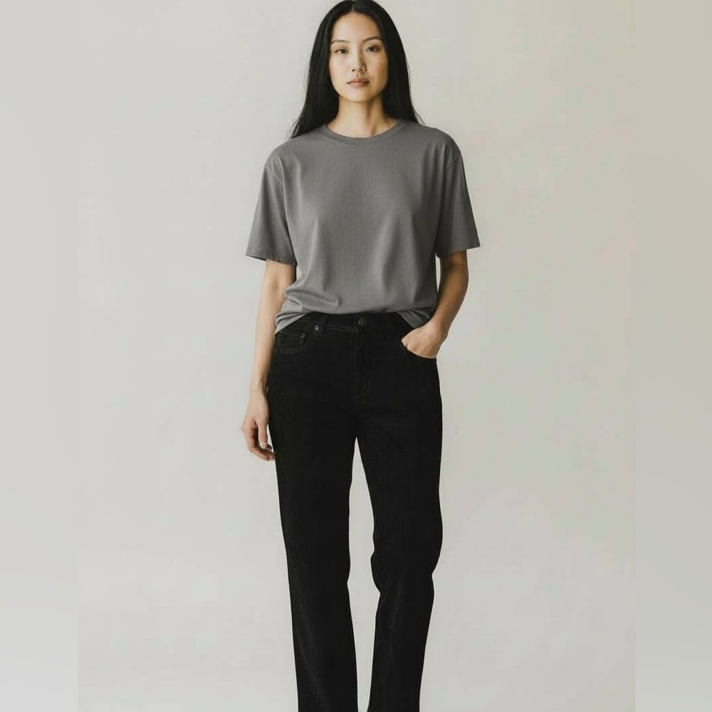 DKNY Vintage Black Suede Jean-Style Pants